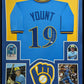 Custom Framed Milwaukee Brewers Robin Yount Autographed Signed Jersey Jsa Coa
