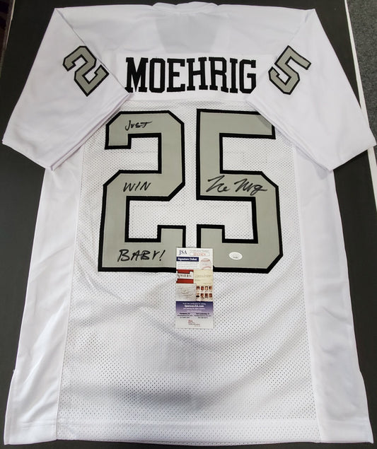 Las Vegas Raiders Tre'von Moehrig Autographed Inscribed Jersey Jsa Coa