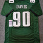 Philadelphia Eagles Jordan Davis Autographed Signed Jersey Jsa Coa