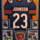 Framed Chicago Bears Roschon Johnson Autographed Signed Jersey Beckett Holo