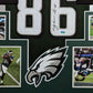 Framed Philadelphia Eagles Zach Ertz Autographed Jersey Jsa Coa