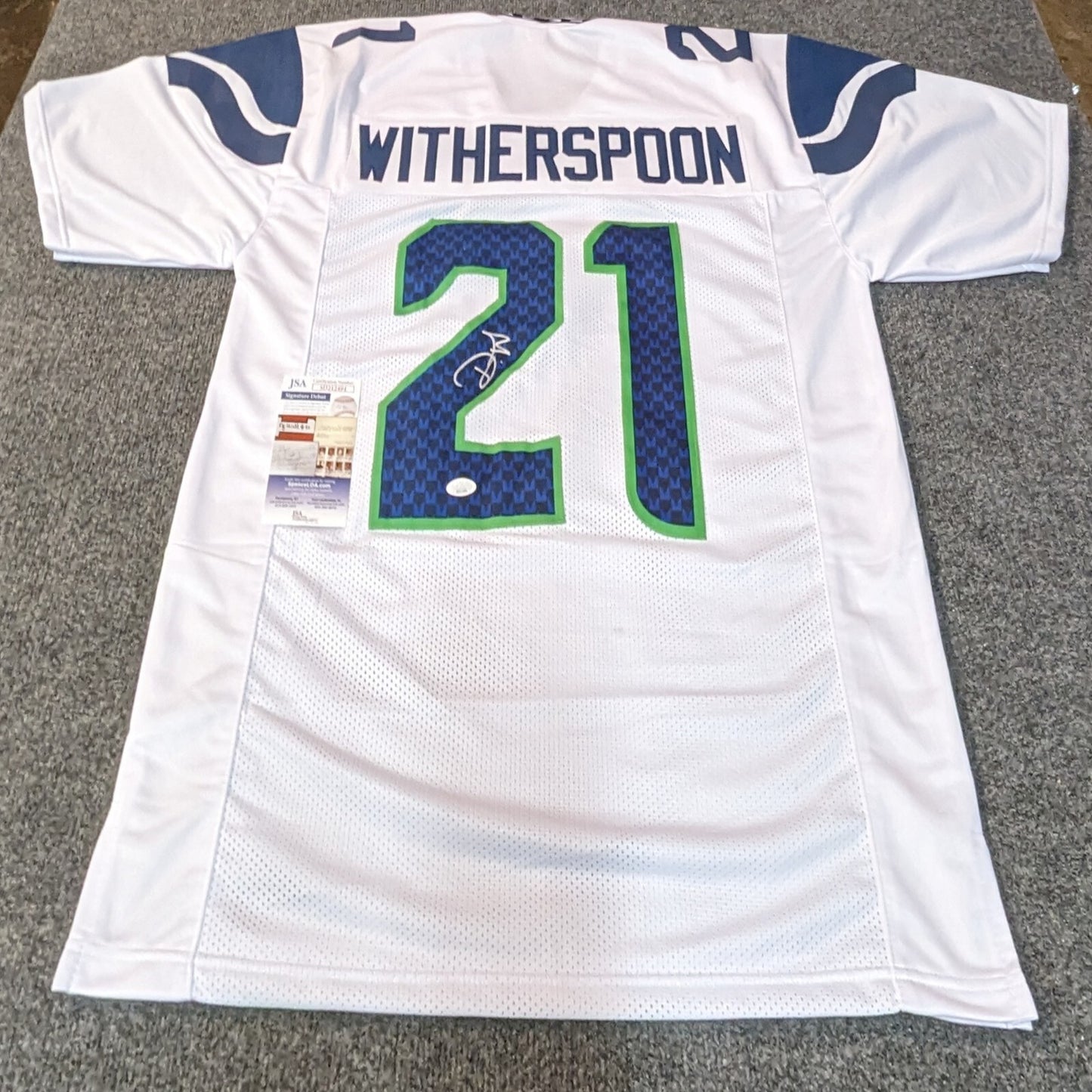 Seattle Seahawks Devon Witherspoon Autographed Signed Jersey Jsa Coa