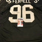 Oakland Raiders Clelin Ferrell Autographed Signed Jersey Jsa Coa