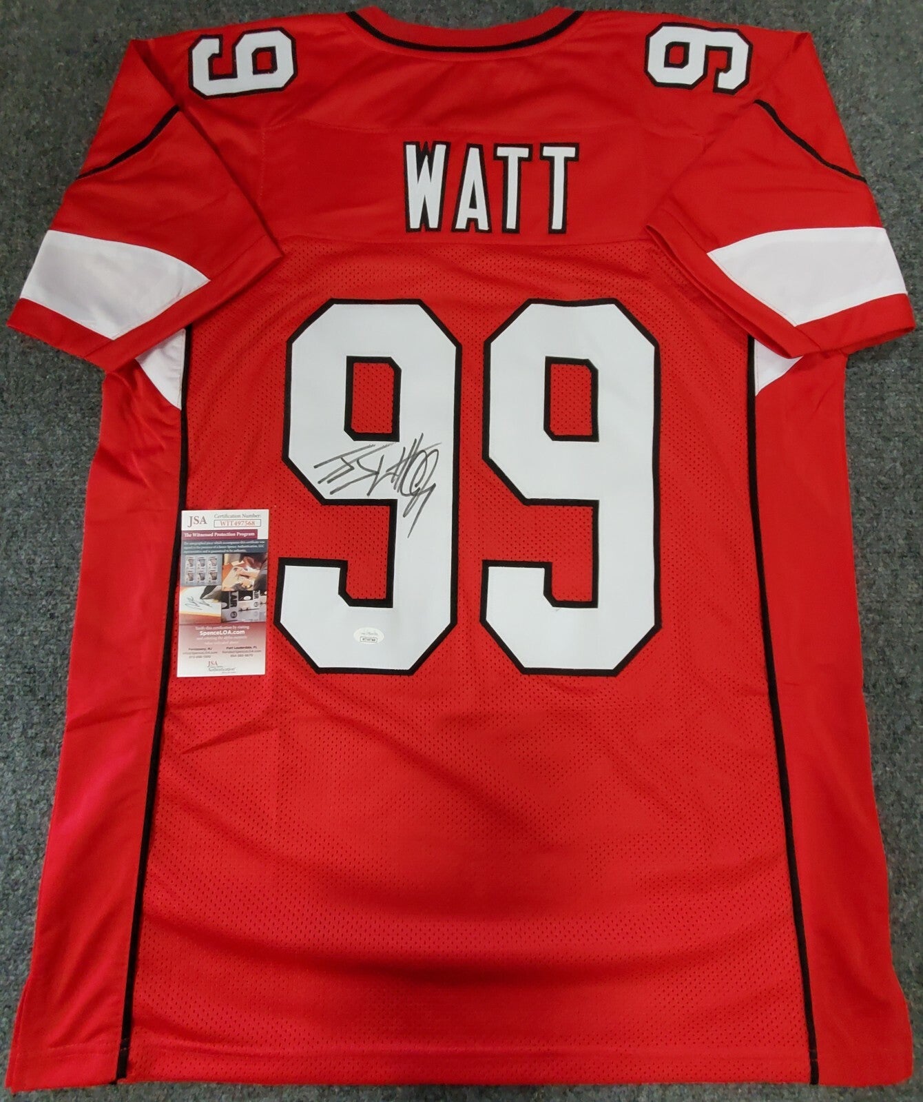Arizona Cardinals Jj Watt Autographed Signed Jersey Jsa  Coa