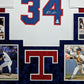 Framed In Suede Texas Rangers Nolan Ryan Autographed Signed Jersey Jsa Coa