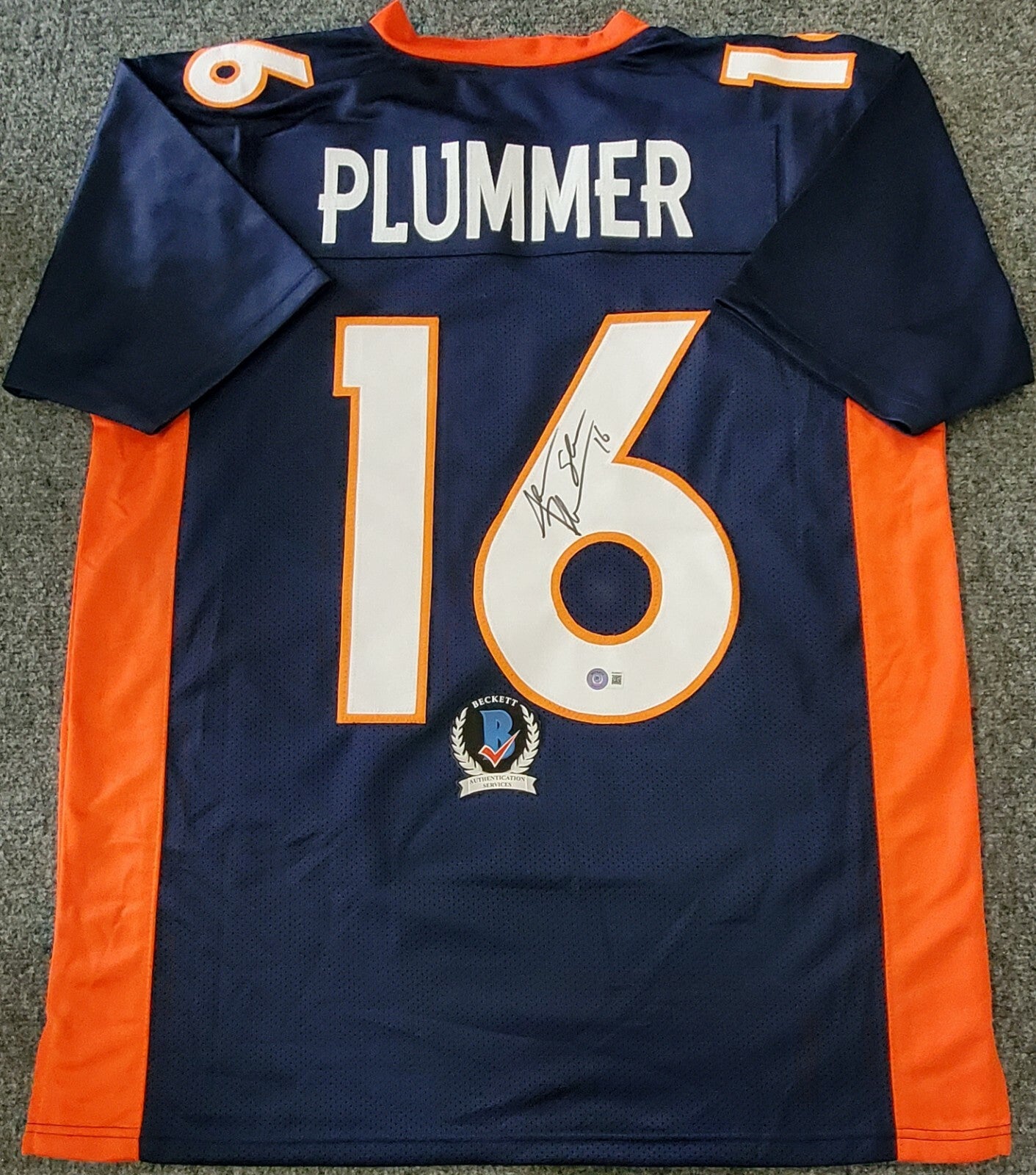 Denver Broncos Jake Plummer Autographed Signed Jersey Beckett Coa