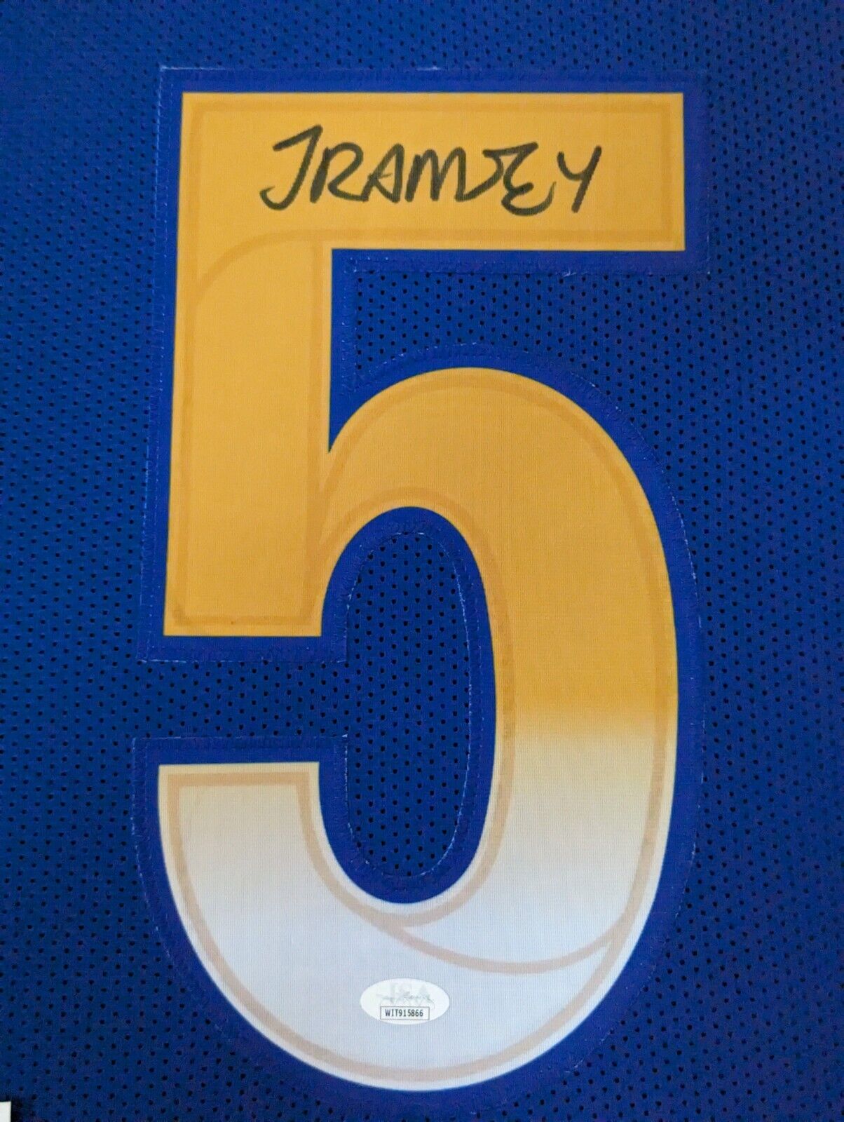 MVP Authentics Framed Los Angeles Rams Jalen Ramsey Autographed Signed Jersey Jsa Coa 540 sports jersey framing , jersey framing