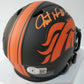 Denver Broncos Javonte Williams Signed Eclipse Mini Helmet Bas Holo