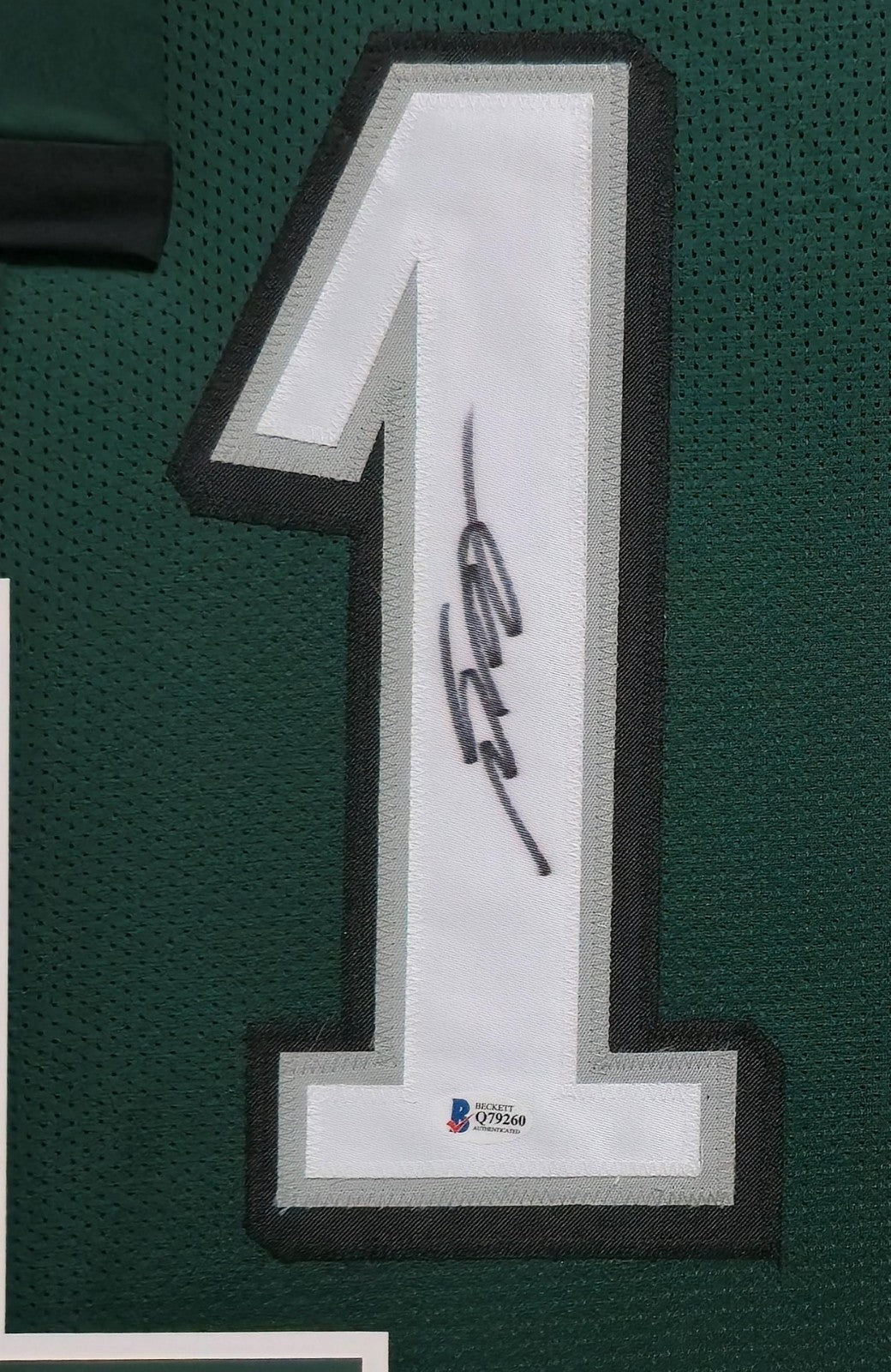 Framed Philadelphia Eagles Desean Jackson Autographed Signed Jersey Beckett Coa