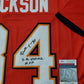 Tampa Bay Buccaneers Dexter Jackson Autographed Inscribed Jersey Jsa  Coa