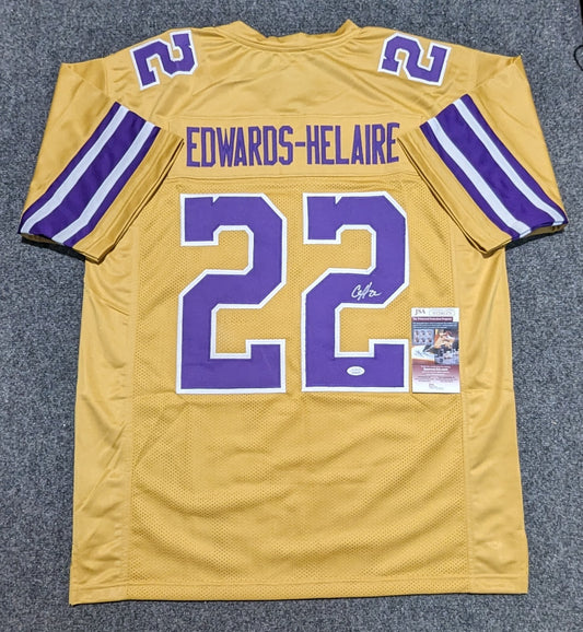 Lsu Tigers Clyde Edwards-Helaire Autographed Signed Jersey Jsa Coa