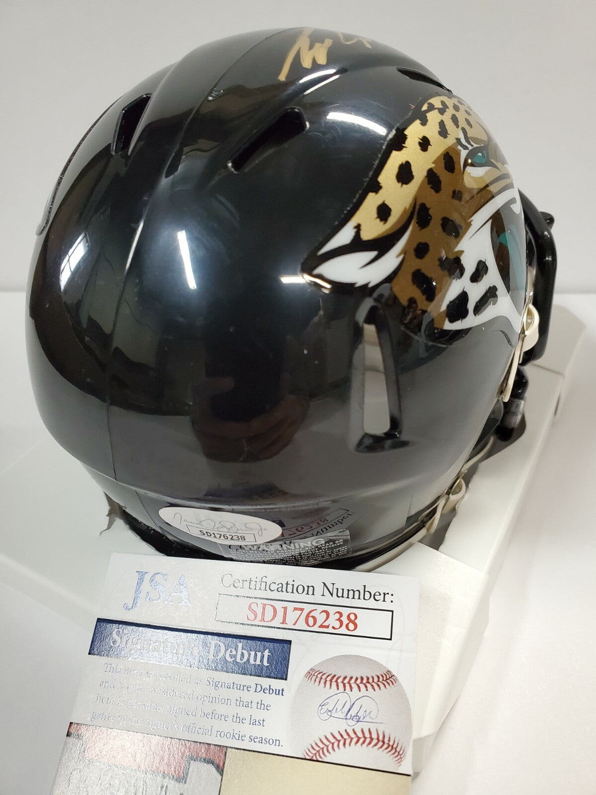 Jacksonville Jaguars Tyson Campbell Signed Speed Mini Helmet Jsa Coa