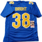 Pitt Panthers Cam Bright Autographed Signed Inscribed Jersey Jsa Coa