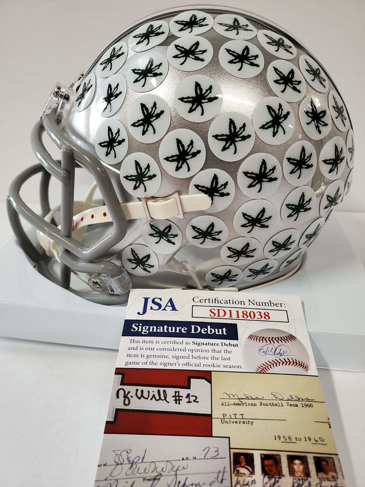 Shaun Wade Autographed Ohio State Buckeyes Speed Mini Helmet Jsa Debut Coa