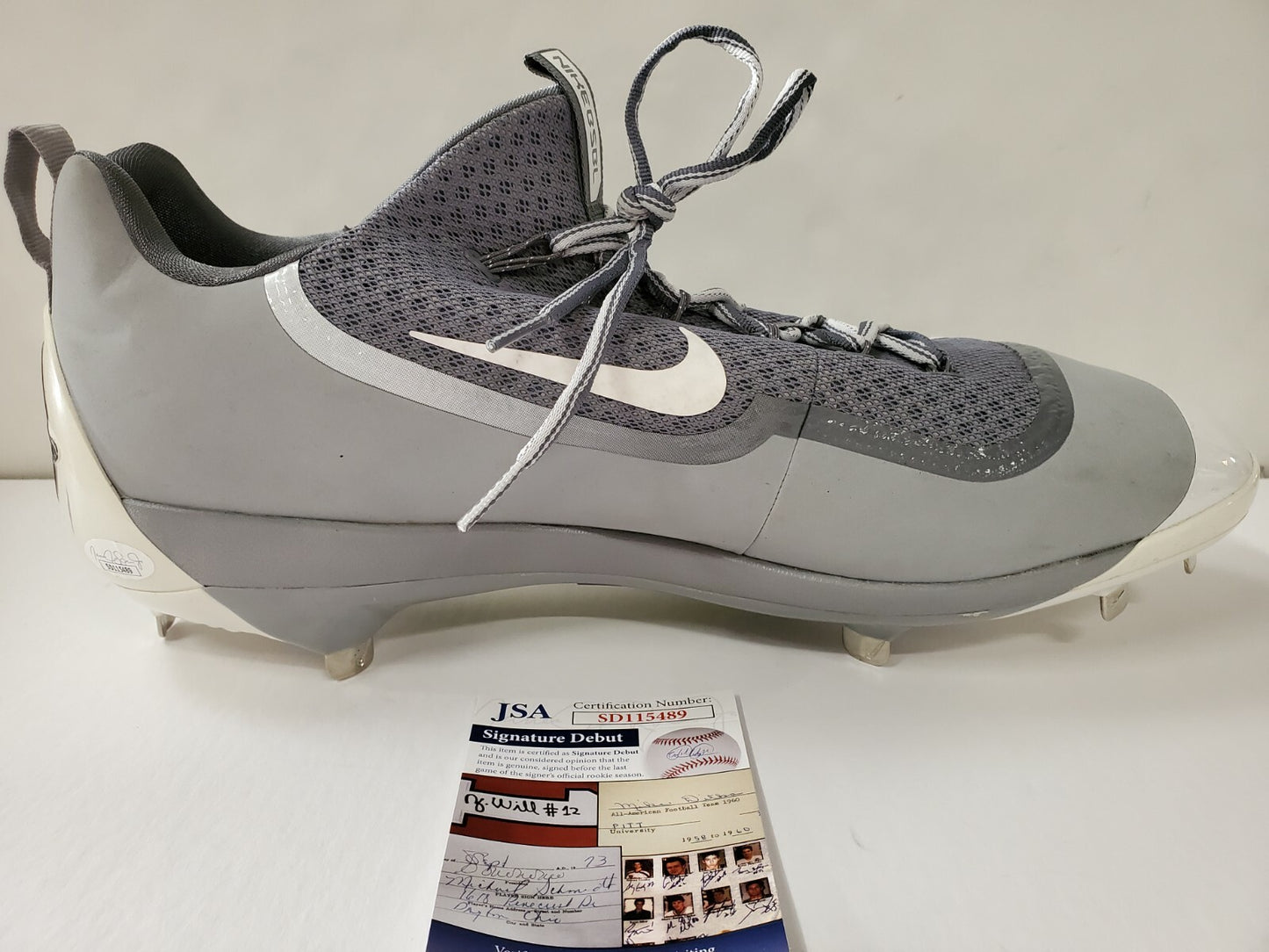 Oswald Peraza Autographed Signed Cleat Jsa Coa
