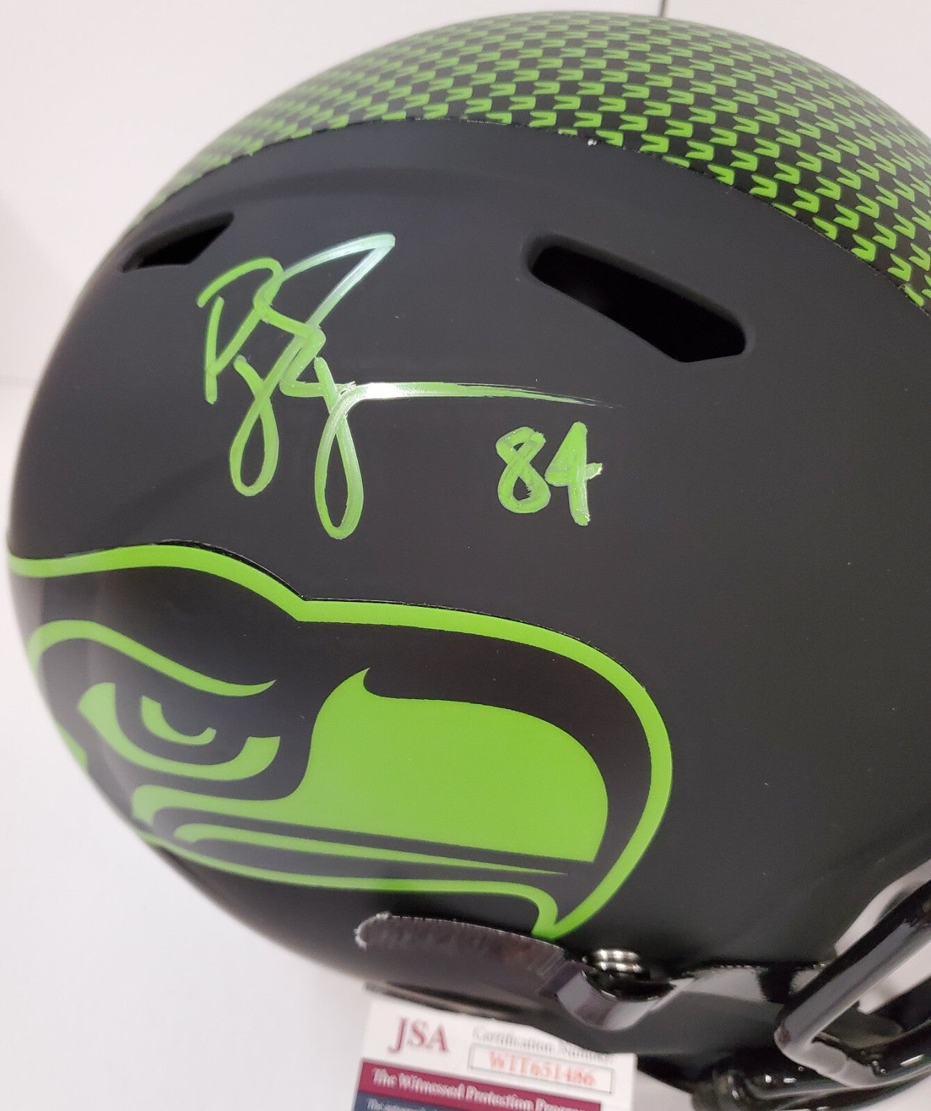 Seattle Seahawks Bobby Engram Autographed Full Sz Eclipse Replica Helmet Jsa Coa