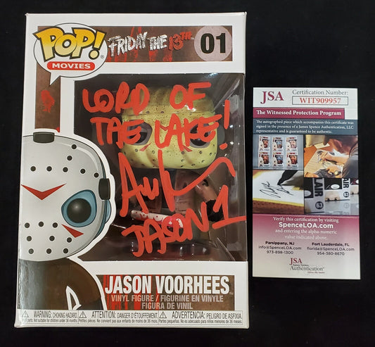 Ari Lehman Signed Insc Friday The 13Th Jason Voorhees Funko Pop Jsa Coa