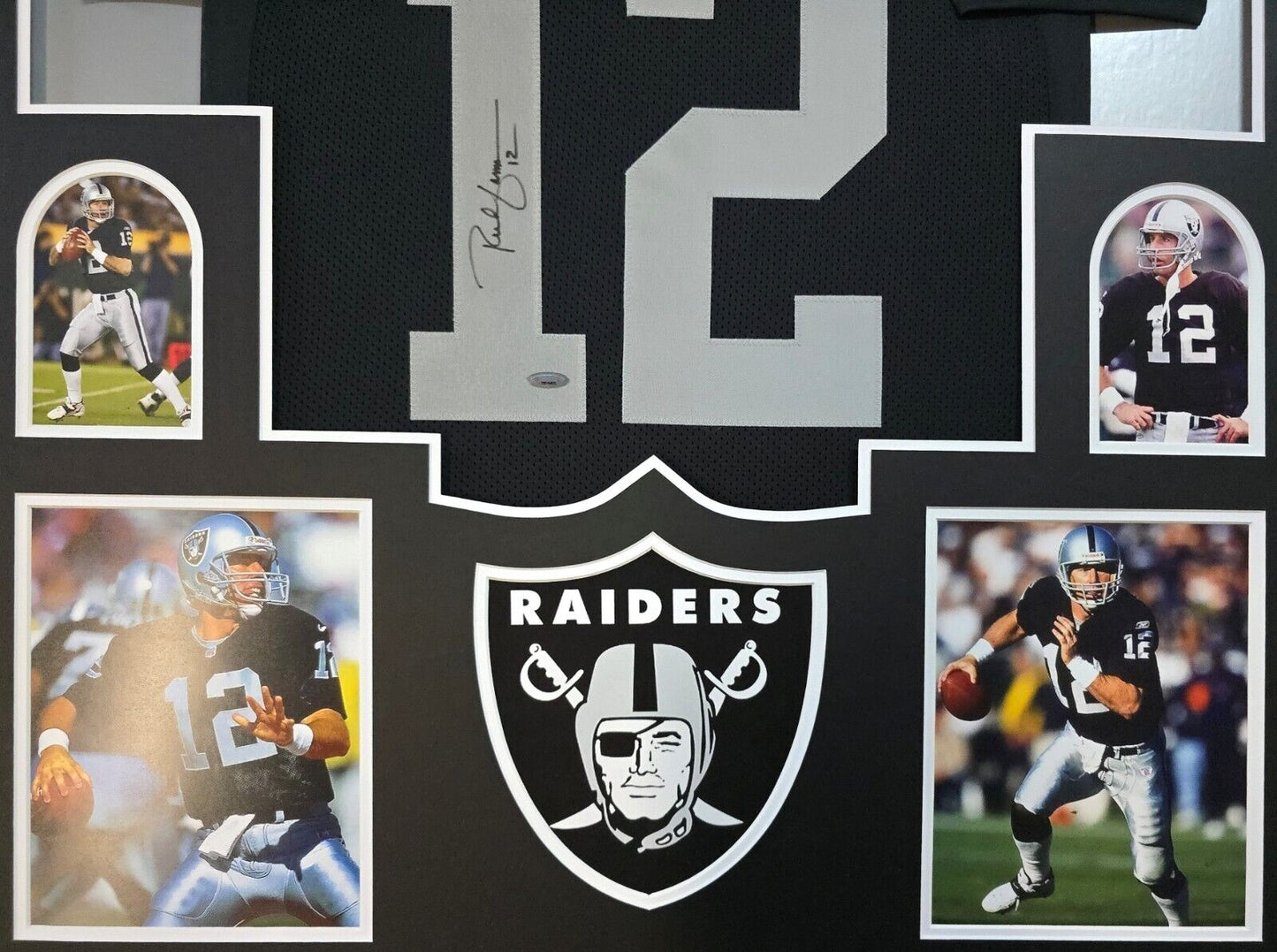 Framed Oakland Raiders Rich Gannon Autographed Signed Jersey Tristar Hologram