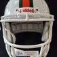 Greg Rousseau Signed Inscribed Miami Hurricanes Full Size Replica Helmet Jsa Coa
