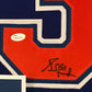 Framed Grant Fuhr Autographed Signed Edmonton Oilers Jersey Jsa Coa