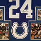 Framed Lenny Moore Autographed Signed Inscribed Baltimore Colts Jersey Jsa Coa