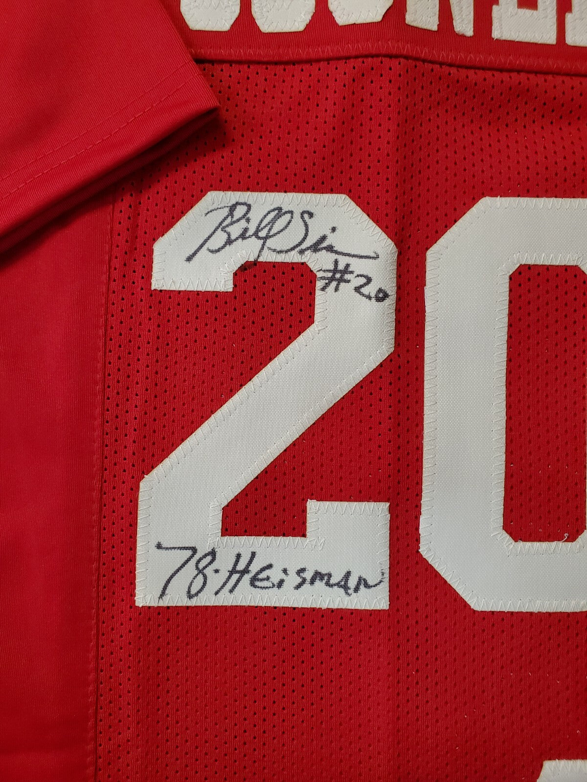 Oklahoma Sooners "Sooner Heisman" 3X Autographed Signed Insc. Jersey Psa Coa