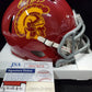 Usc Trojans Alijah Vera-Tucker Autographed Mini Helmet Jsa Coa