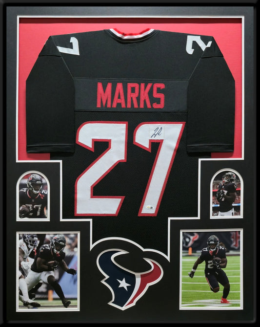 Framed Houston Texans Jo'quavious Marks Autographed Signed Jersey Jsa Coa