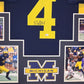 Framed Michigan Wolverines Nico Collins Autographed Signed Jersey Beckett Coa