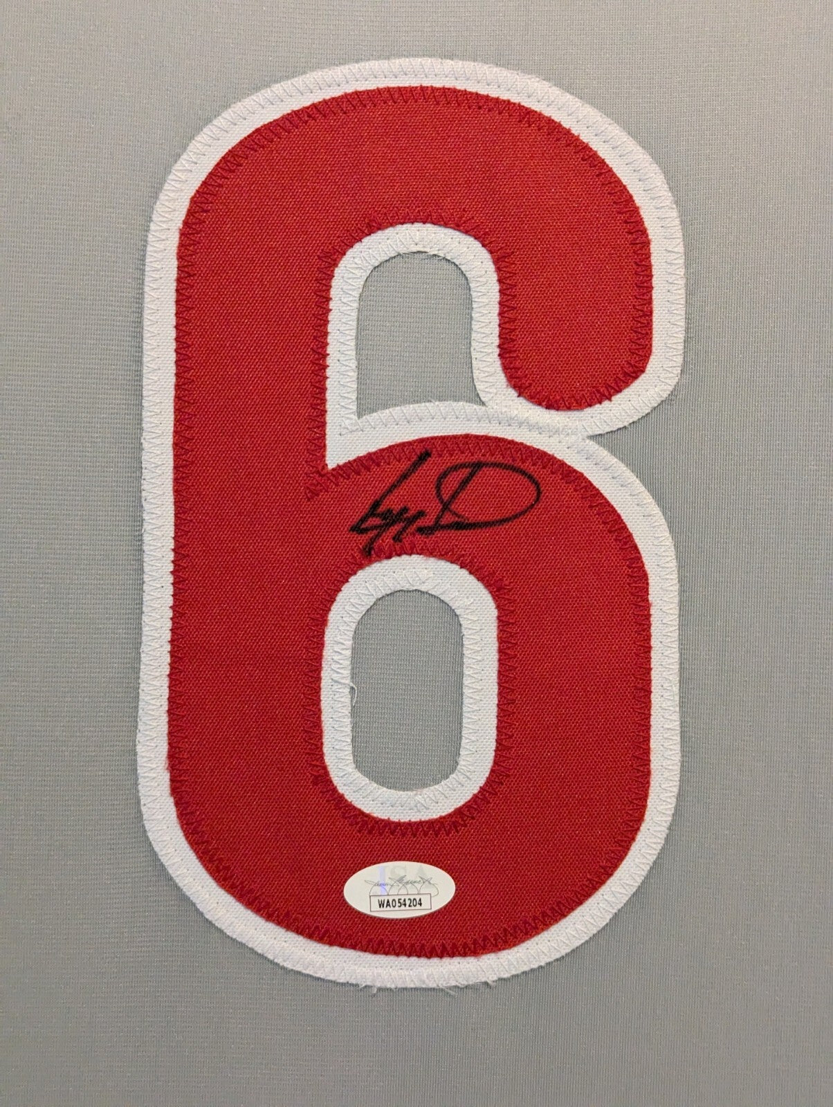 Framed Philadelphia Phillies Ryan Howard Autographed Signed Jersey Jsa Coa