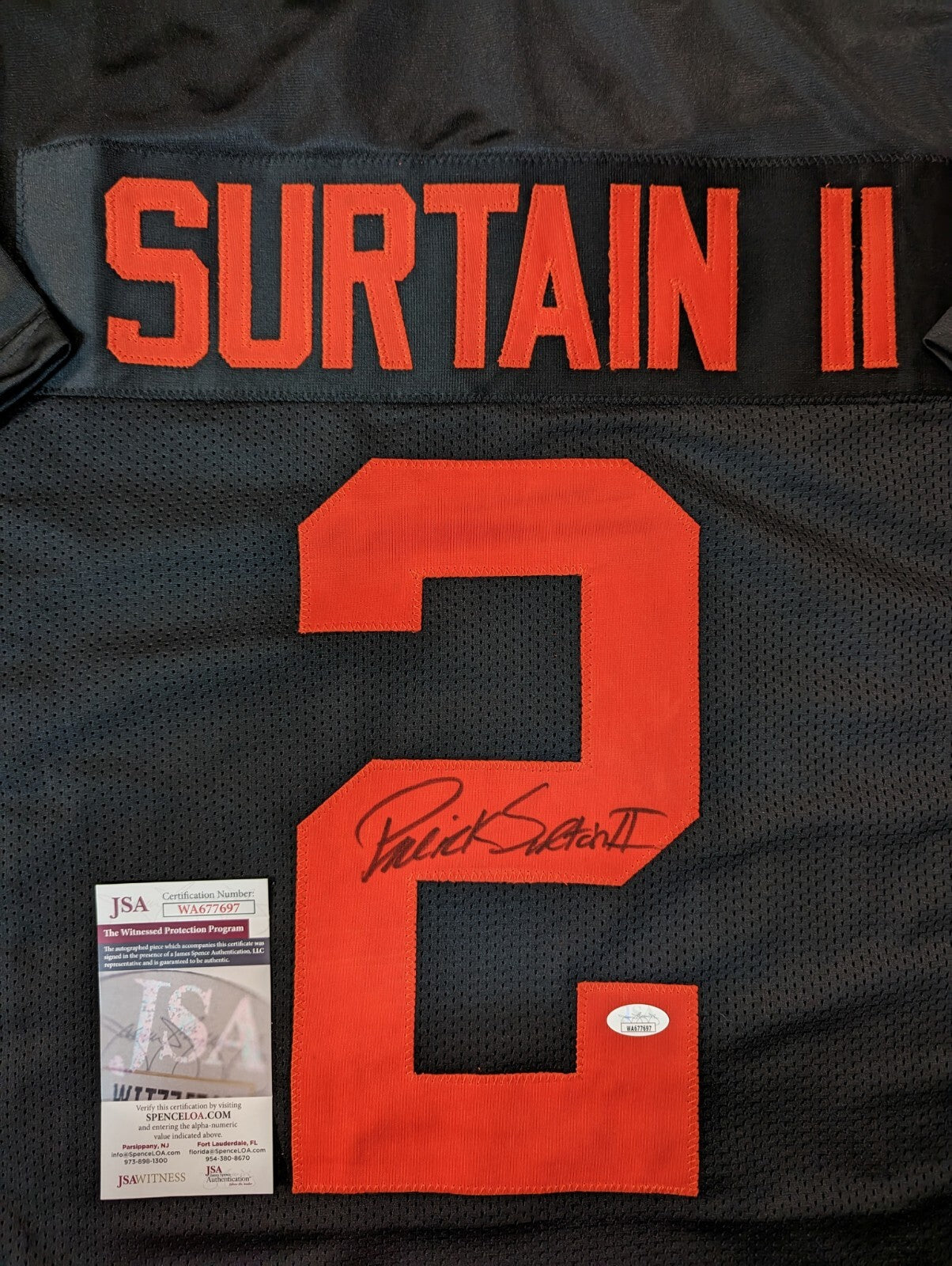 Denver Broncos Patrick Surtain Ii Autographed Signed Eclipse Jersey Jsa  Coa