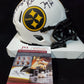 Pittsburgh Steelers John Reinstra Autographed Signed Speed Lunar Helmet Jsa Coa