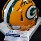 Green Bay Packers Amari Rodgers Autographed Signed Speed Mini Helmet Jsa Coa