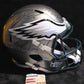 Philadelphia Eagles 3X Signed/2X Inscribed Full Size Flash Replica Helmet Jsa
