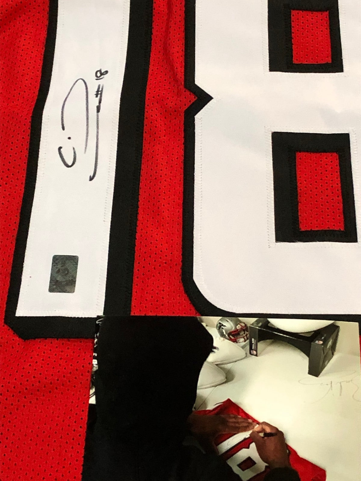 Atlanta Falcons Calvin Ridley Autographed Signed Jersey Gtsm Holo