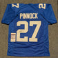 New York Giants Jason Pinnock Autographed Signed Jersey Jsa Coa