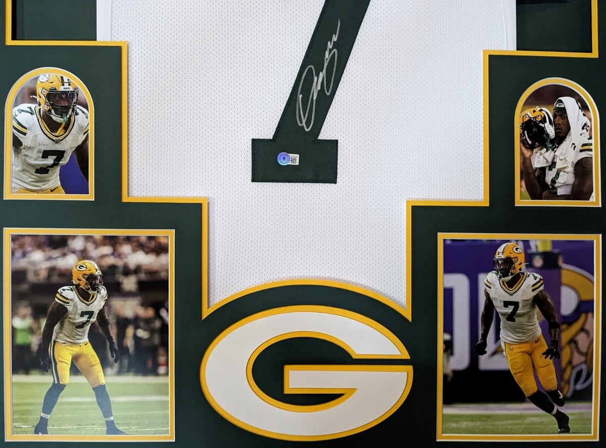 Framed Green Bay Packers Quay Walker Autographed Signed Jersey Beckett Holo