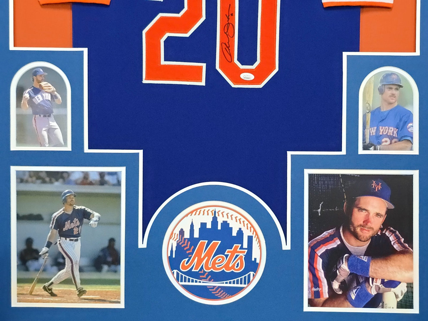 Framed Howard Johnson Autographed Signed N.Y. Mets Jersey Jsa Coa