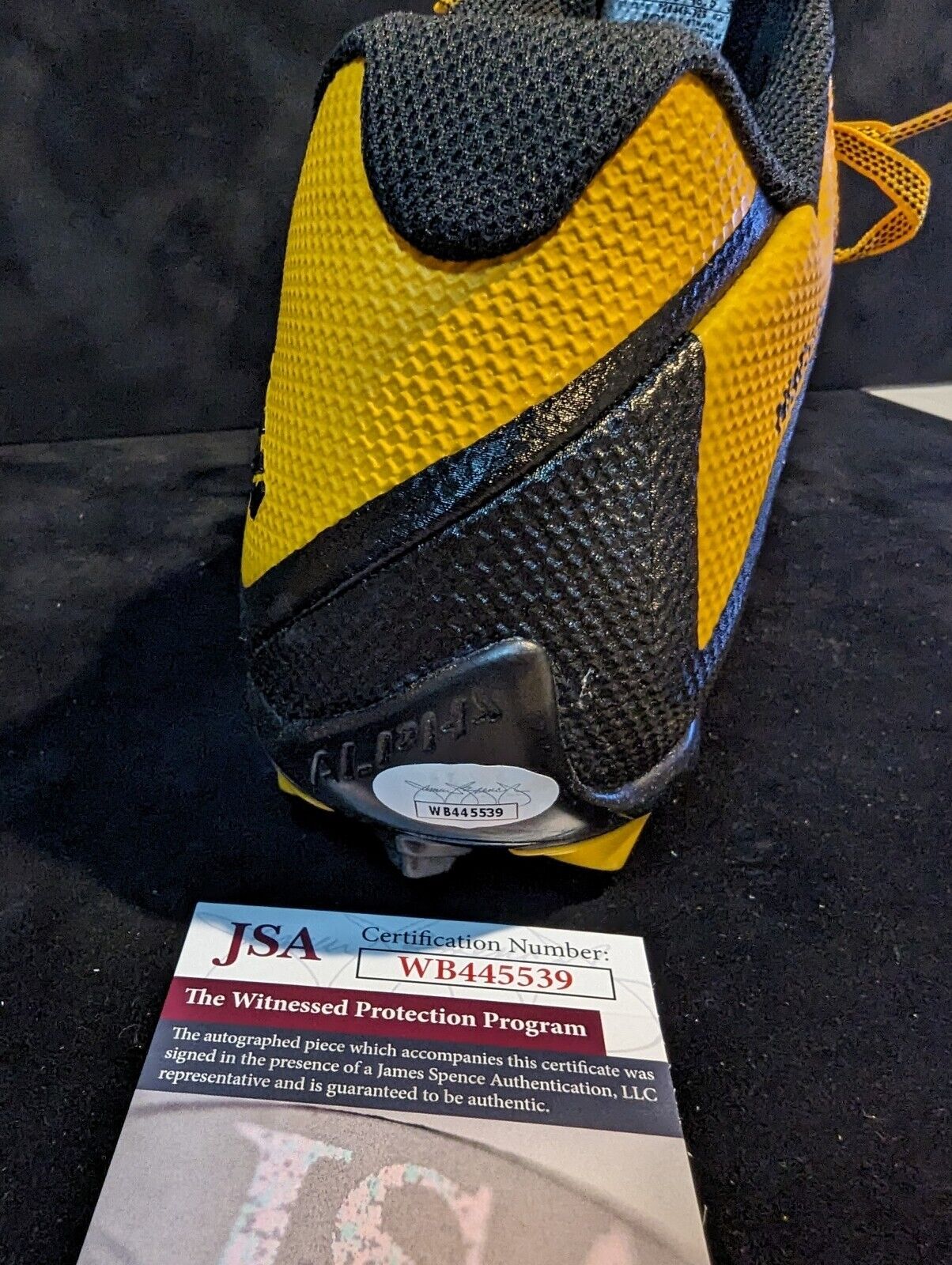 Pittsburgh Steelers Joey Porter Jr & Sr Dual Autographed Signed Cleat Jsa Coa