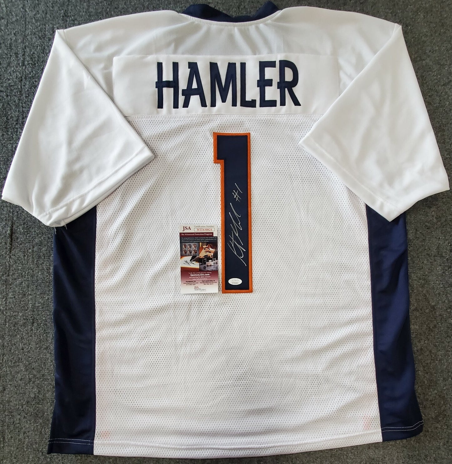 Kj Hamler Autographed Signed Denver Broncos Jersey Jsa  Coa