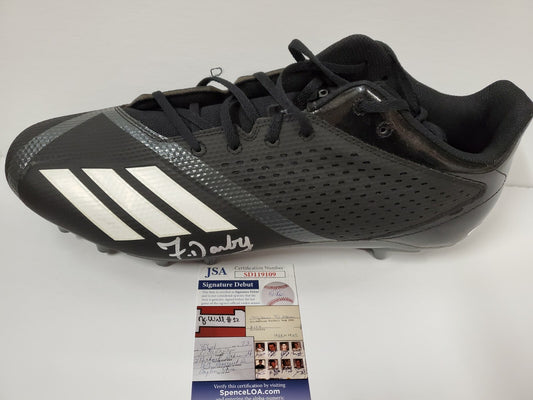 Frank Darby Autographed Signed Adidas Cleat Jsa Coa
