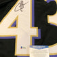 Baltimore Ravens Justice Hill Autographed Signed Jersey Beckett Coa