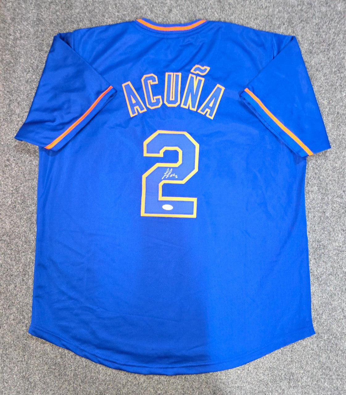 New York Mets Luisangel Acuna Autographed Signed Custom Jersey Jsa Coa