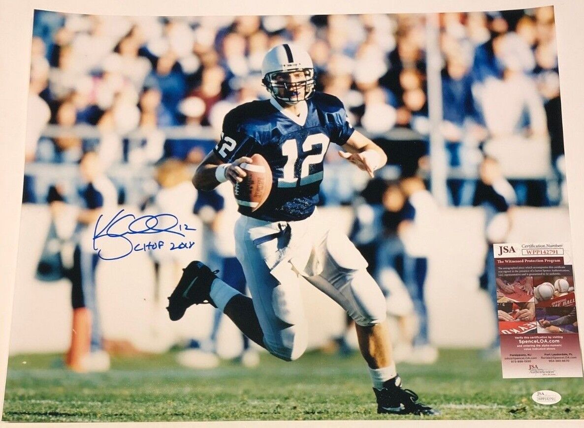MVP Authentics Kerry Collins Autographed Signed Inscribed Penn State 16X20 Photo Jsa  Coa 108 sports jersey framing , jersey framing
