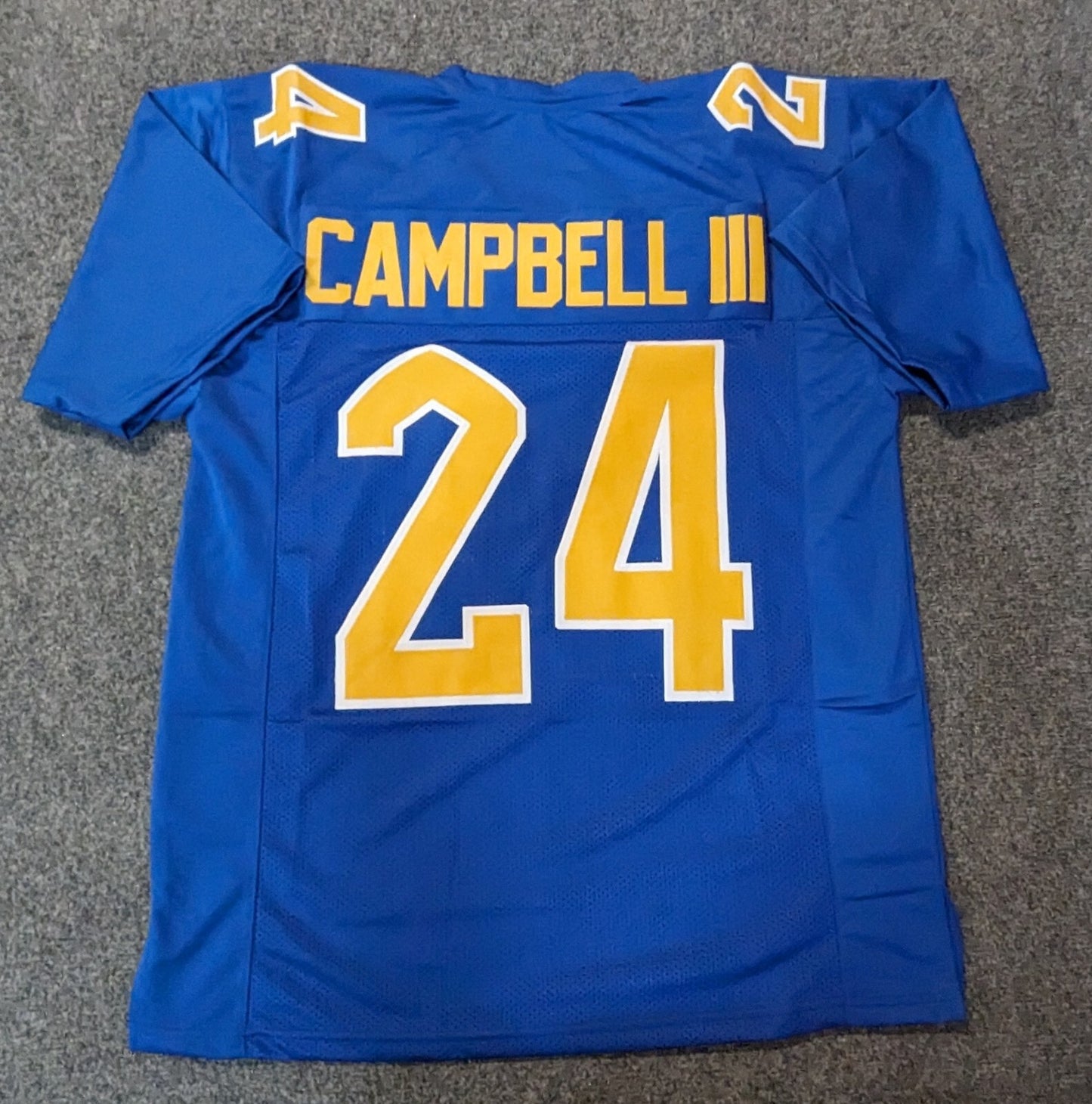 Phil Campbell Iii Unsigned Pitt Panthers Style Custom Jersey