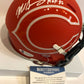 Mike Singletary Signed Inscribed Chicago Bears Amp Mini Helmet Beckett Coa