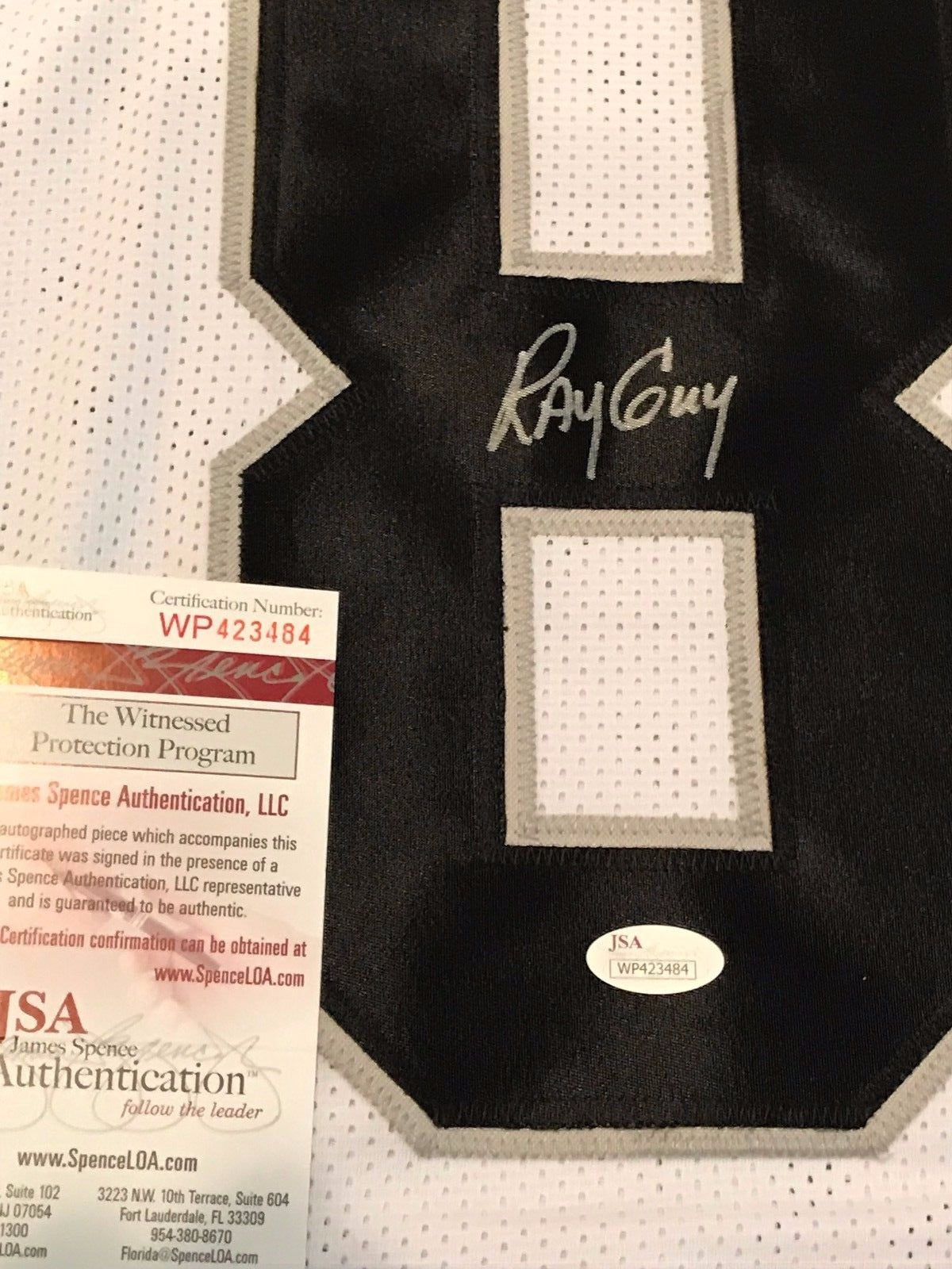 Ray Guy Autographed Signed Oakland Raiders Jersey Jsa Coa