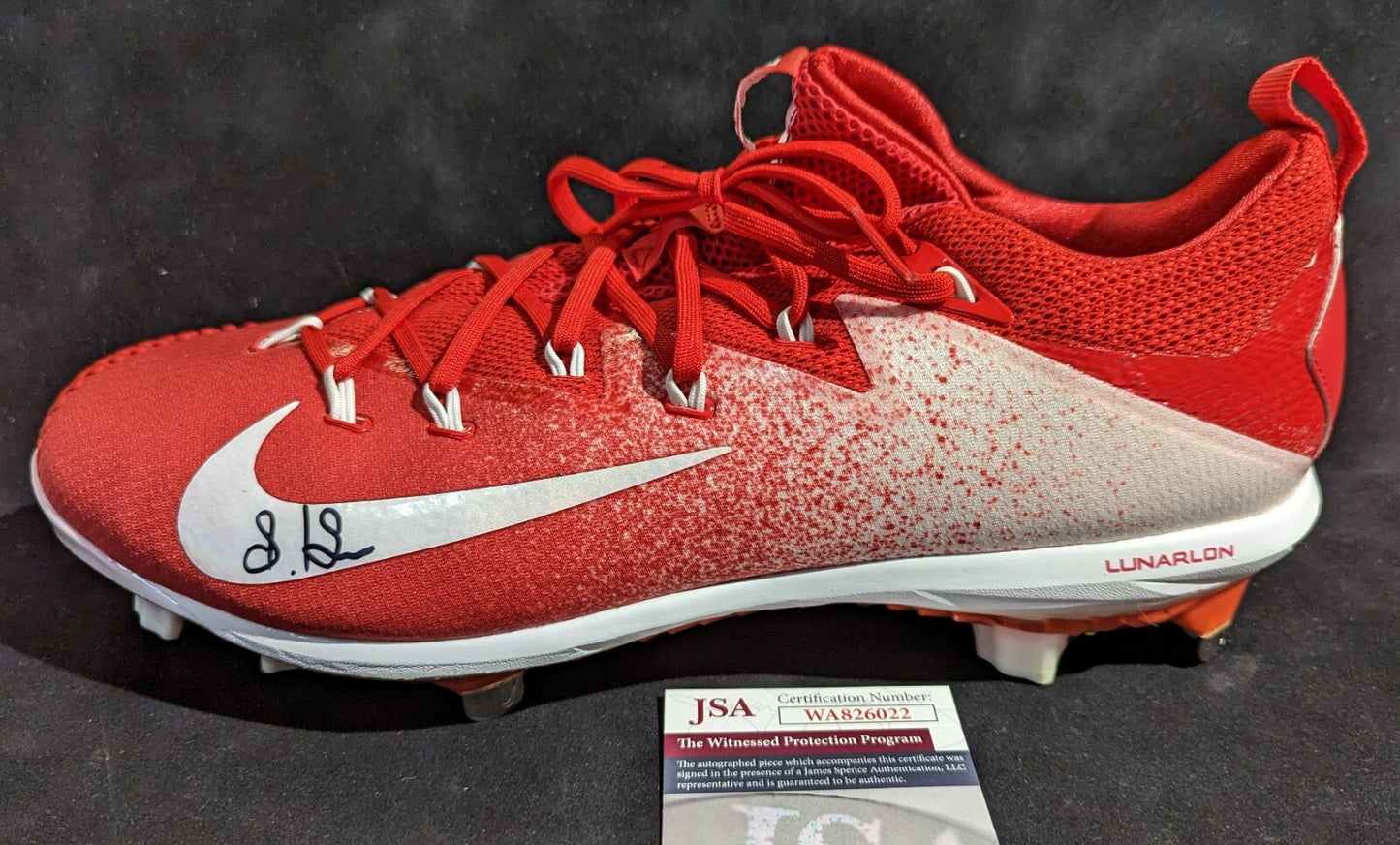 Cleveland Guardians Steven Kwan Autographed Signed Cleat Jsa Coa