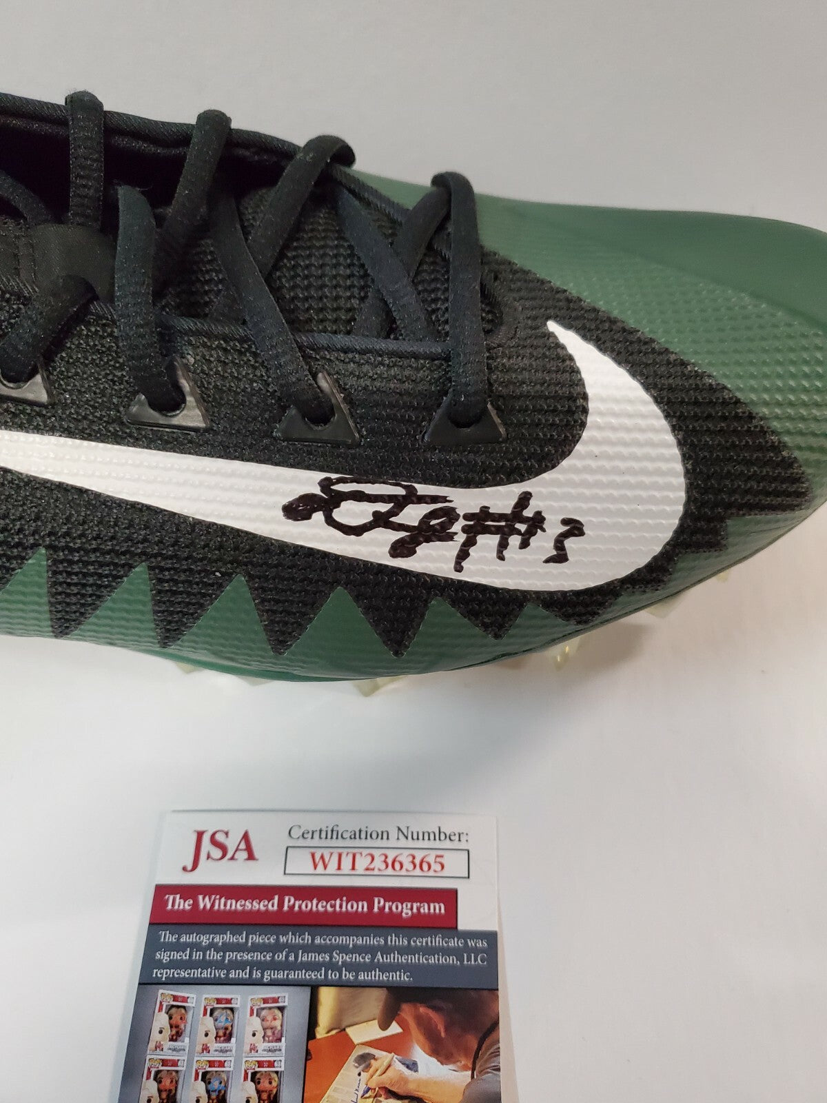Philadelphia Eagles Travis Fulgham Autographed Signed Nike Cleat Jsa Coa