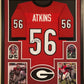 Framed Georgia Bulldogs Geno Atkins Autographed Signed Jersey Jsa Coa